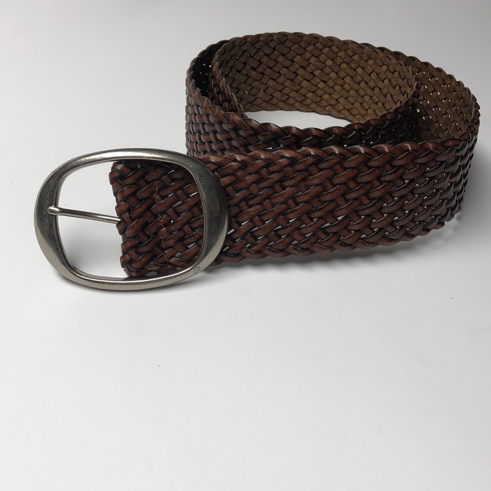 Chaps Ralph Lauren woven leather belt